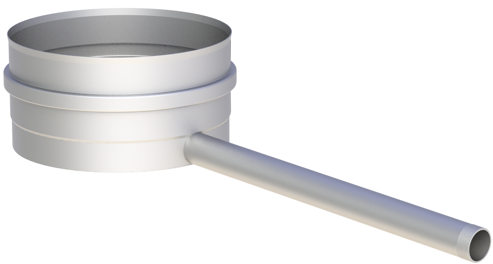 Kondensatschale mit Ablauf 250 mm und 1/2'' Nippel Ø 500 mm