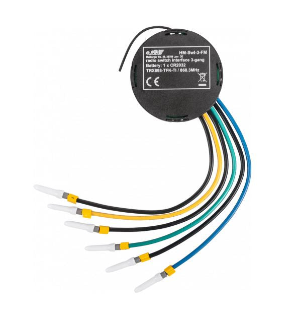 Homematic Funk Schalterschnittstelle 3-fach Unterputz | HM-SwI-3-FM ➔ www.klimaworld.com