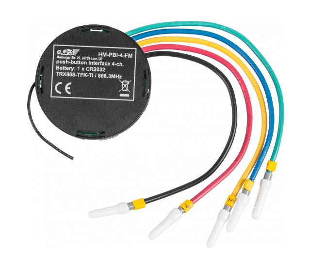 Homematic Funk Tasterschnittstelle 4-fach - Unterputz | HM-PBI-4-FM ➔ Klimaworld.com