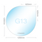 Tropfenform G13 Funkenschutzplatte - Glasplatte ESG | 1250 x 1250 mm
