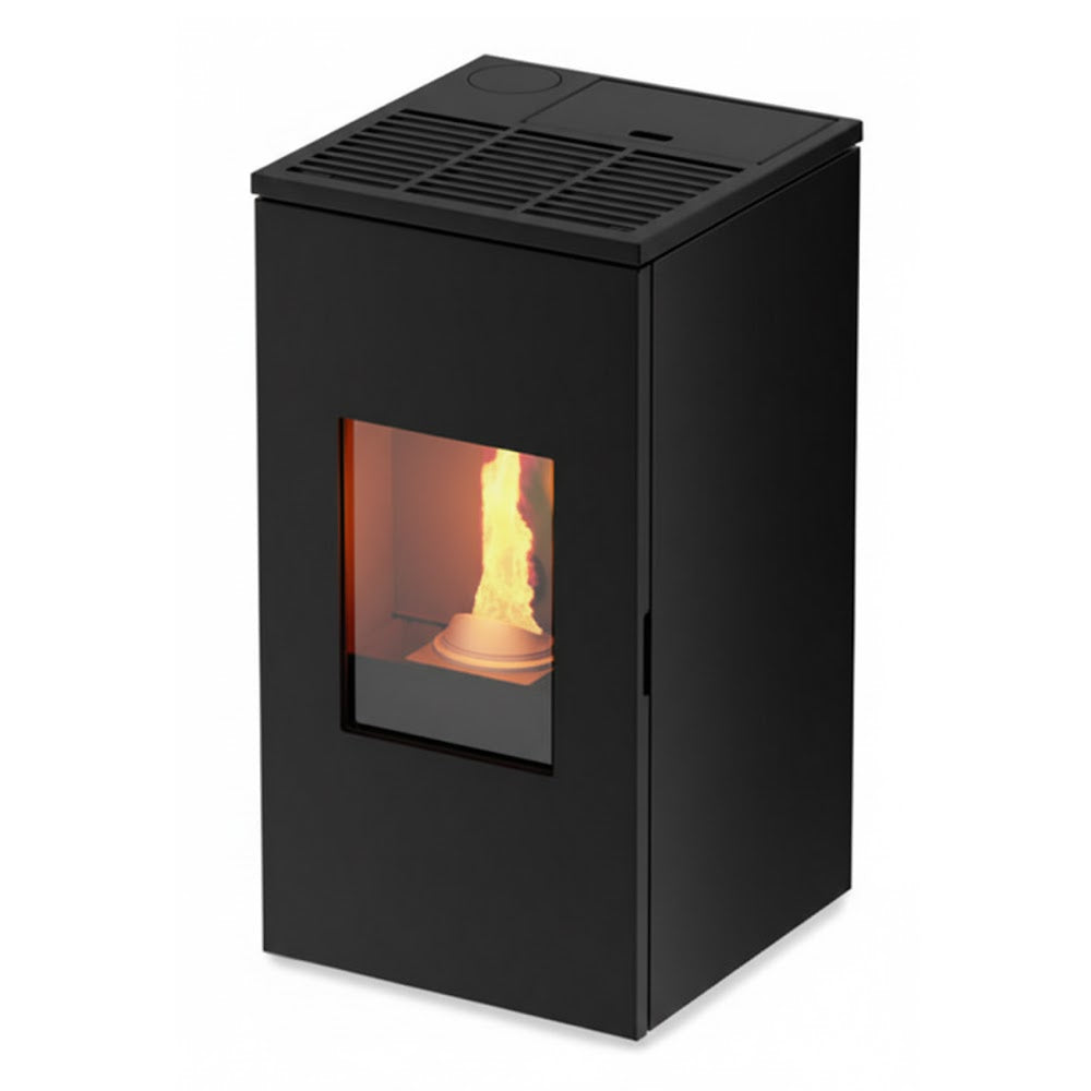 KALOR Pelletkamin | Futura Mod 11C | kanalisierbar | 11 kW | Schwarz