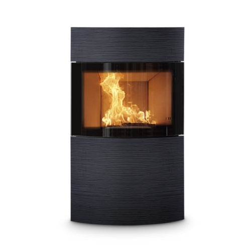 Austroflamm | Keramik Rille Fynn Xtra | schwarz matt