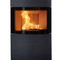 AUSTROFLAMM Kaminofen | Fynn Xtra 2.0 | Keramikfront Rille-Schwarz | 6,0 kW
