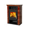 Thorma Kaminofen | BORGHOLM black/TOP Keramik | Kastanienbraun | 7 kW
