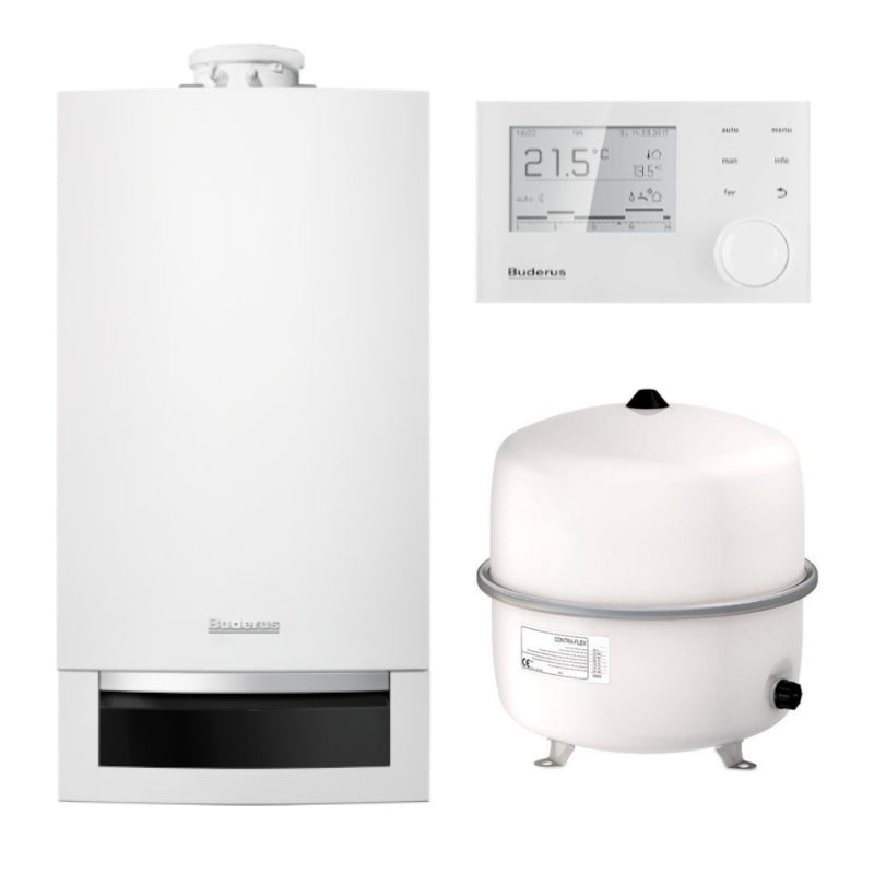 BUDERUS | Gas-Brennwertkessel-Set | Logaplus W22S | GB172-20 | 20 kW