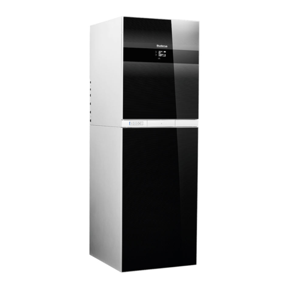 BUDERUS | Gas-Brennwert-Hybridsystem | GBH192-15iT150S schwarz | 15 kW