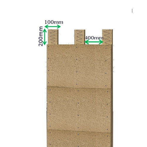 Vermiculite Bauplatten mit Wärmestrahlung1200x600x25mm