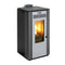 KALOR Pelletkamin | Perfecta Acciaio Greta 8 | 6,3 kW | Schwarz