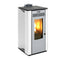 KALOR Pelletkamin | Perfecta Acciaio Greta 8 | 6,3 kW | Weiß