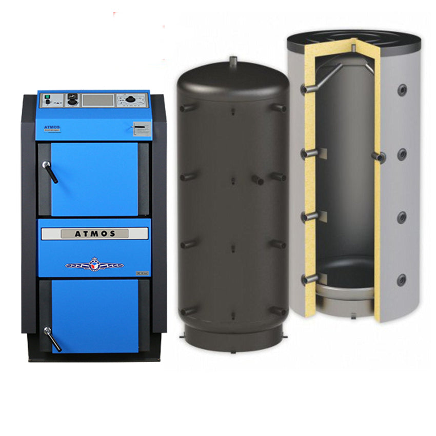 ATMOS DC30GSE Holzvergaserkessel mit 2x1000 Liter Puffer | klimaworld.com