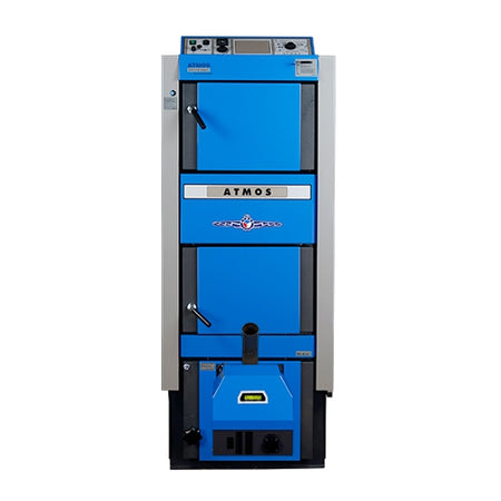 Blauer Atmos DC30GSP Kombikessel mit geschlossenen Tueren | klimaworld.com