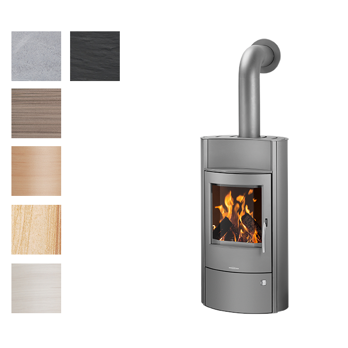 ORANIER | Pori 7 | Kaminofen | 6.5 kW | Gussgrau | Varianten