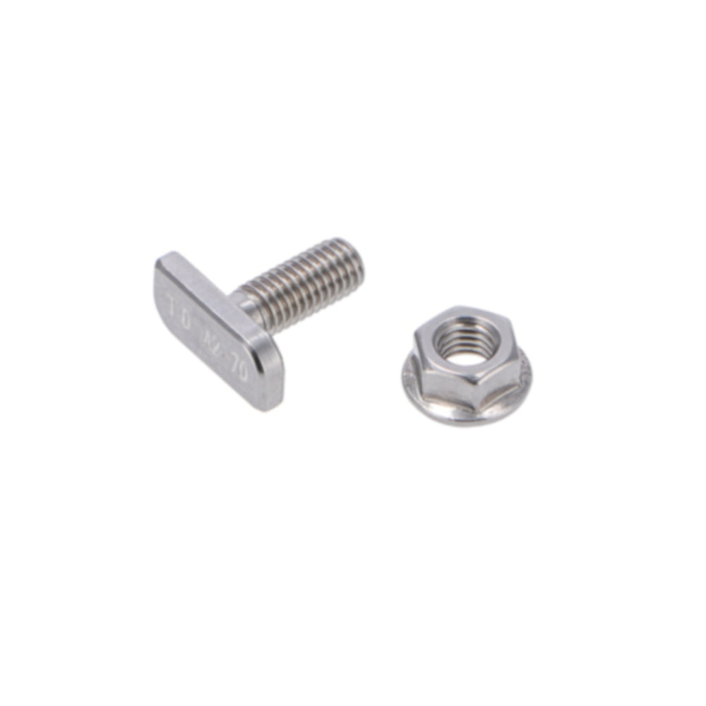 Hammerkopfschrauben mit Mutter Typ 28/15 Edelstahl A2 M 8x20