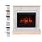 Aflamo LED Standkamin Vigo Stone Beton 3D | Wandaufstellung
