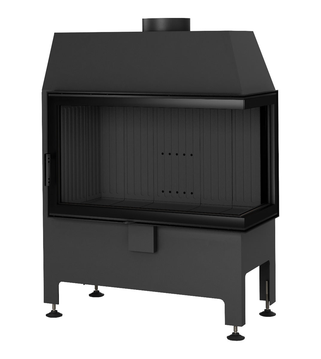Heatro 69P Black| Panoramascheibe mit Seitenverglasung rechts