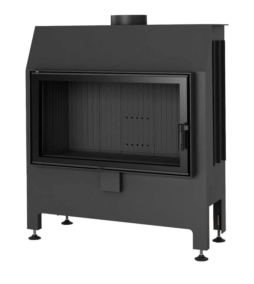 Heatro 81 Black| Panoramascheibe| 12 kW