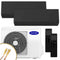 Carrier Multisplit Klimaanlage | High Line | Schwarz | 2,5 kW x 3,5 kW | Quick Connect