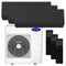 Carrier Multisplit Klimaanlage Set | High Line | schwarz | 2x2,5 kW + 3,5 kW