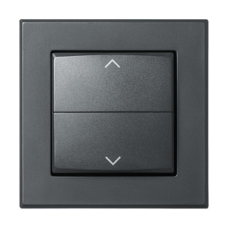 Homematic IP Tasterwippe für Markenschalter mit Pfeilen - anthrazit | Front | HmIP-BRA-A | www.klimaworld.com