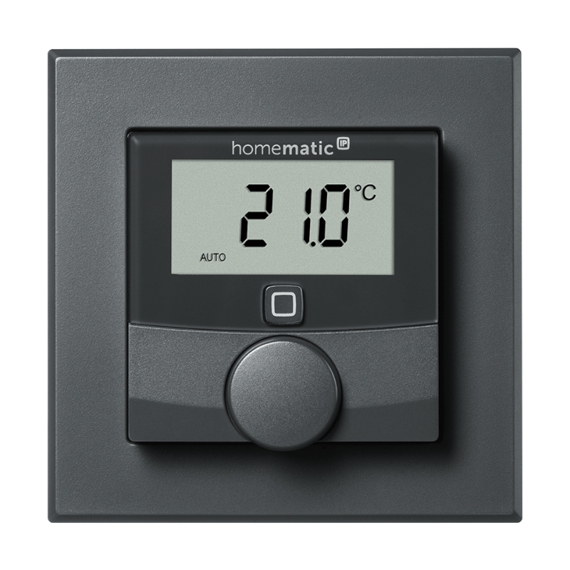 Homematic IP Wandthermostat Schaltausgang 230 V anthrazit | Front | HmIP-BWTH-A