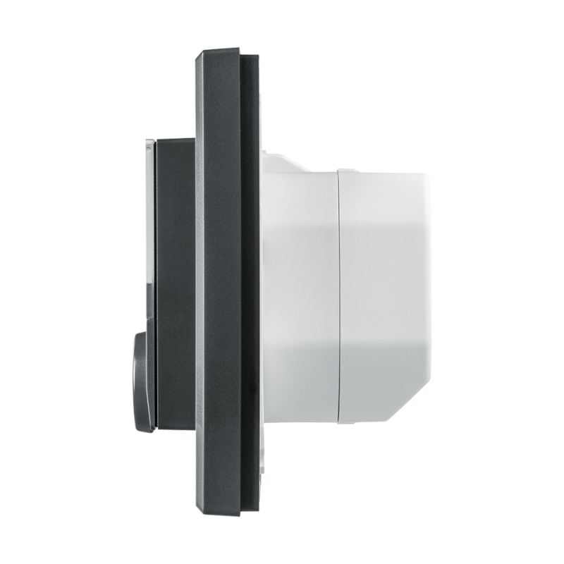 Homematic IP Wandthermostat Schaltausgang 230 V anthrazit | Seitenansicht | HmIP-BWTH-A