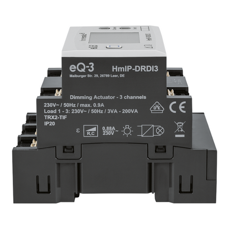 Homematic IP Dimmaktor - 3-fach - Hutschienenmontage | eQ-3 | HmIP-DRDI3