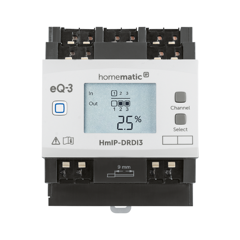 Homematic IP Dimmaktor - 3-fach - Hutschienenmontage | eQ-3 | HmIP-DRDI3