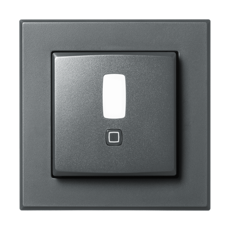 Homematic IP Bewegungsmelder im 55er-Rahmen - anthrazit | Front | HmIP-SMI55-A | www.klimaworld.com