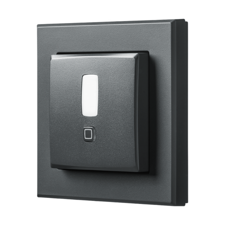 Homematic IP Bewegungsmelder im 55er-Rahmen - anthrazit | seitliche Ansicht | HmIP-SMI55-A | www.klimaworld.com