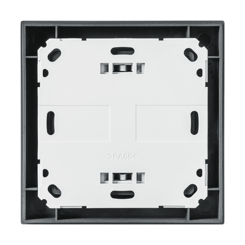Homematic IP Wandtaster - 2-fach - anthrazit  | Rueckansicht | eQ-3 | HmIP-WRC2-A