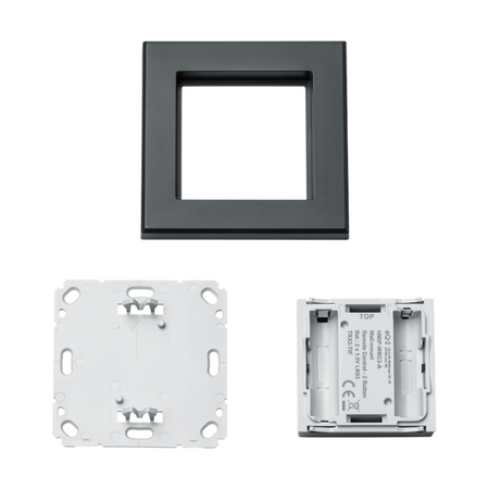 Homematic IP Wandtaster - 2-fach - anthrazit  | Einzelteile | eQ-3 | HmIP-WRC2-A