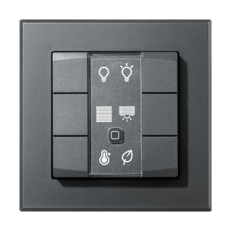 Homematic IP Wandtaster - 6-fach  - anthrazit | Front | eQ-3 | HmIP-WRC6-A | www.klimaworld.com
