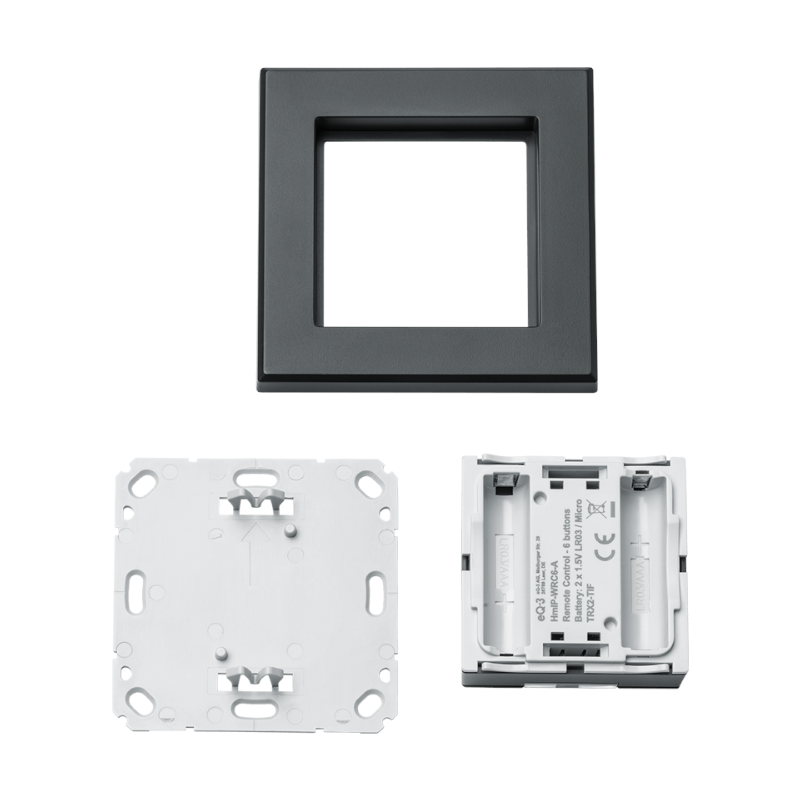 Homematic IP Wandtaster - 6-fach  - anthrazit | Einzelteile | eQ-3 | HmIP-WRC6-A | www.klimaworld.com