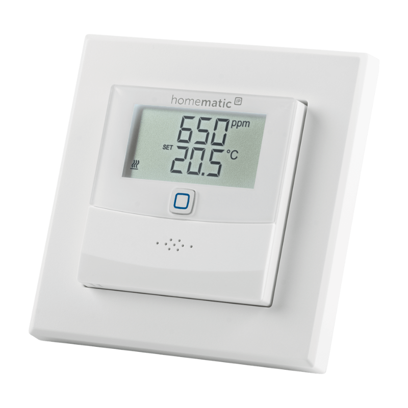 Homematic IP Wired CO2-Sensor mit Display | seitliche Ansicht | eQ-3 | HmIPW-SCTHD | www.klimaworld.com
