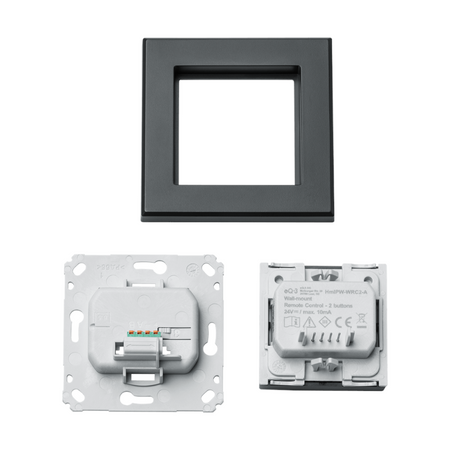 Homematic IP Wired Wandtaster - 2-fach - anthrazit | eQ-3 | Einzelteile | HmIPW-WRC2-A | www.klimaworld.com