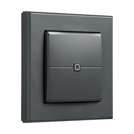 Homematic IP Wired Wandtaster - 2-fach - anthrazit | eQ-3 | Front | HmIPW-WRC2-A | www.klimaworld.com