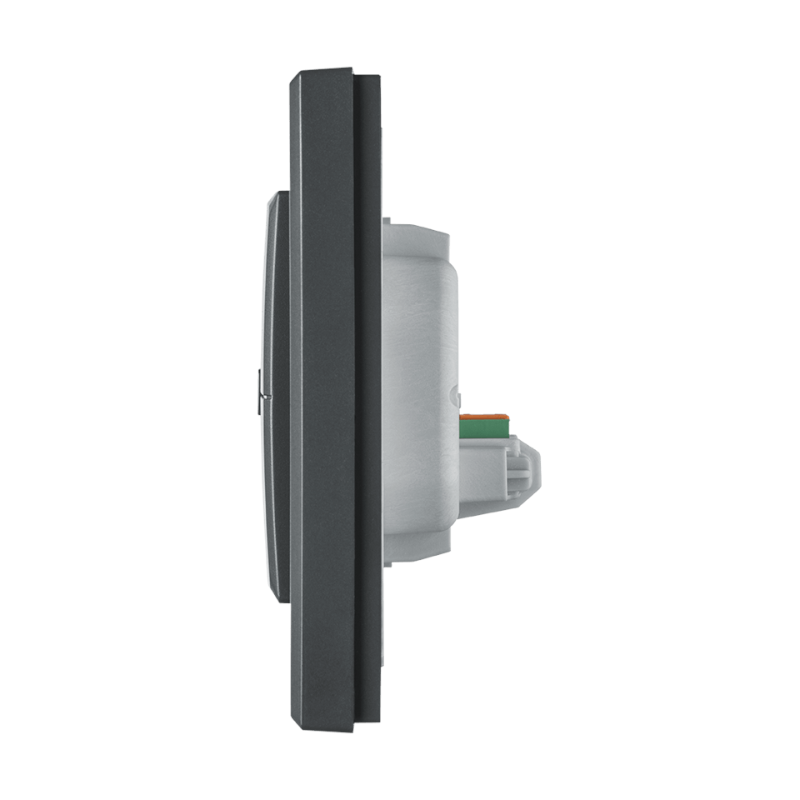 Homematic IP Wired Wandtaster - 2-fach - anthrazit | eQ-3 | Seitenansicht | HmIPW-WRC2-A | www.klimaworld.com