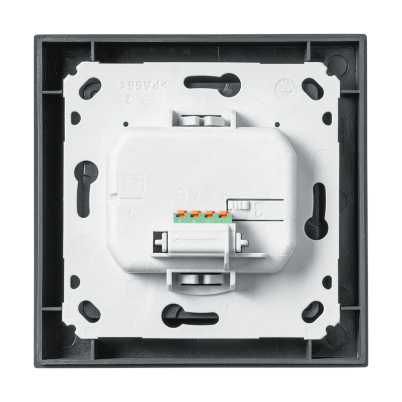 Homematic IP Wired Wandtaster - 2-fach - anthrazit | eQ-3 | Rueckansicht | HmIPW-WRC2-A | www.klimaworld.com