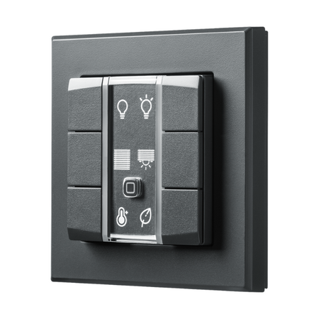 Homematic IP Wired Wandtaster - 6-fach - anthrazit | eQ-3 | seitliche Ansicht | HmIPW-WRC6-A | www.klimaworld.com