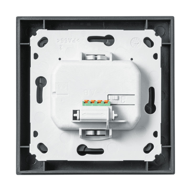 Homematic IP Wired Wandthermostat - anthrazit | eQ-3 | HmIPW-WTH-A | Rueckansicht | www.klimaworld.com