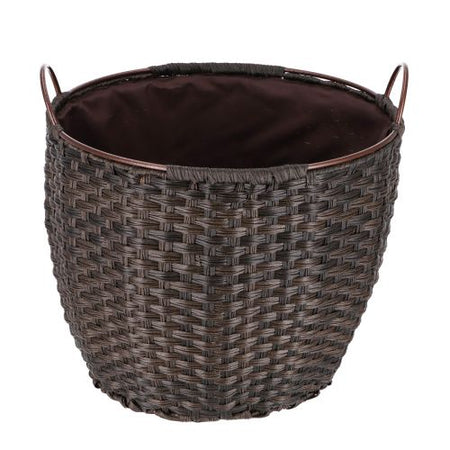 Kaminholzkorb aus Rattan in der Farbe Braun| 68 Liter
