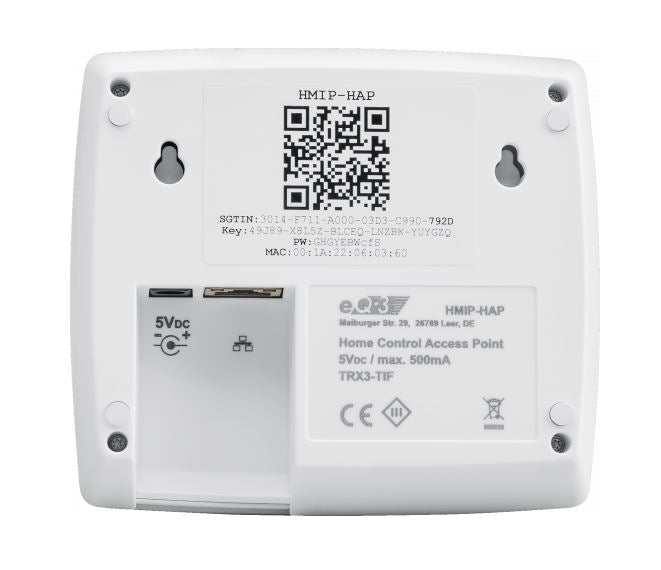 Homematic IP Access Point - Zentrale Steuerung | eQ-3 | HmIP-HAP | Rückansicht | www.klimaworld.com