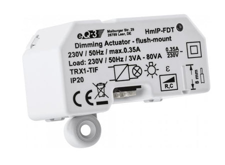 Homematic IP Dimmaktor Unterputz - Phasenabschnitt | eQ-3 | HmIP-FDT ➔ www.klimaworld.com