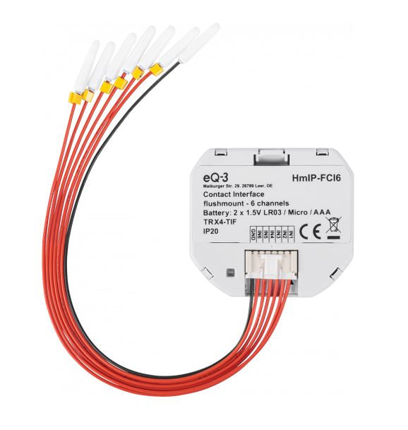 Homematic IP Kontakt-Schnittstelle 3-fach Unterputz | eQ-3 | HmIP-FCI6 ➔ www.klimaworld.com