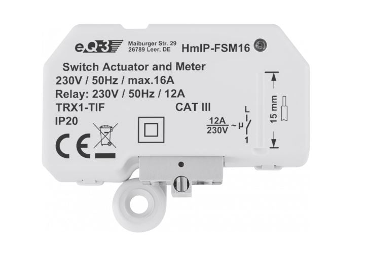 Homematic IP Schalt-Mess-Aktor Unterputz - 16 A | eQ-3 | HmIP-FSM16
