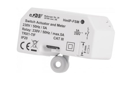 Homematic IP Schalt-Mess-Aktor Unterputz - 5 A | eQ-3 | HmIP-FSM ➔ www.klimaworld.com