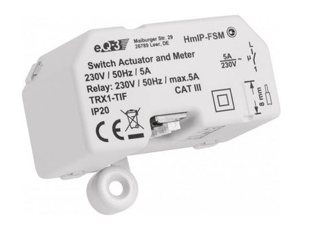 Homematic IP Schalt-Mess-Aktor Unterputz - 5 A | eQ-3 | HmIP-FSM