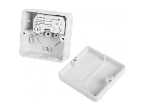 Homematic IP Schalt-Mess-Aktor Unterputz - Einbaubeispiel ohne Unterputzdose