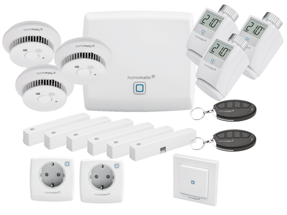 Homematic IP Sicherheit, Raumklima & Strom Set | eQ-3 | HmIP-EK-8  ➔ www.klimaworld.com