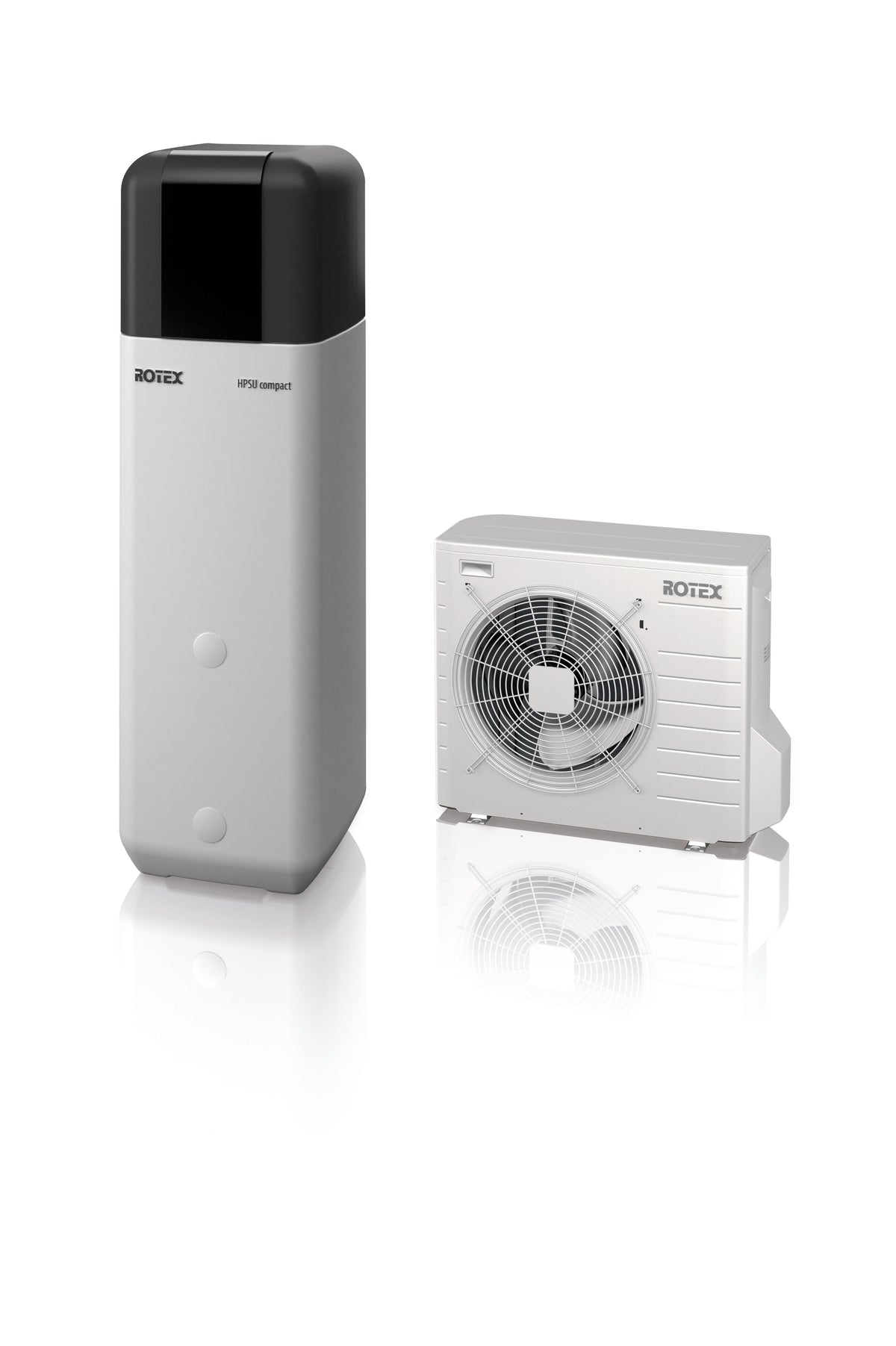 Wärmepumpe Luft/Wasser Rotex HPSU compact 508 H/C Biv - 27C Paket 8 kW Bivalent + 500L Speicherinhalt